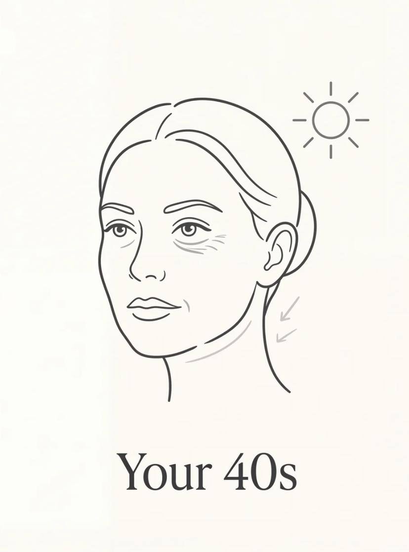 Woman in her 40s representing collagen rebuilding and anti-aging skin treatments at Skin Solution MedSpa in Boardman Ohio