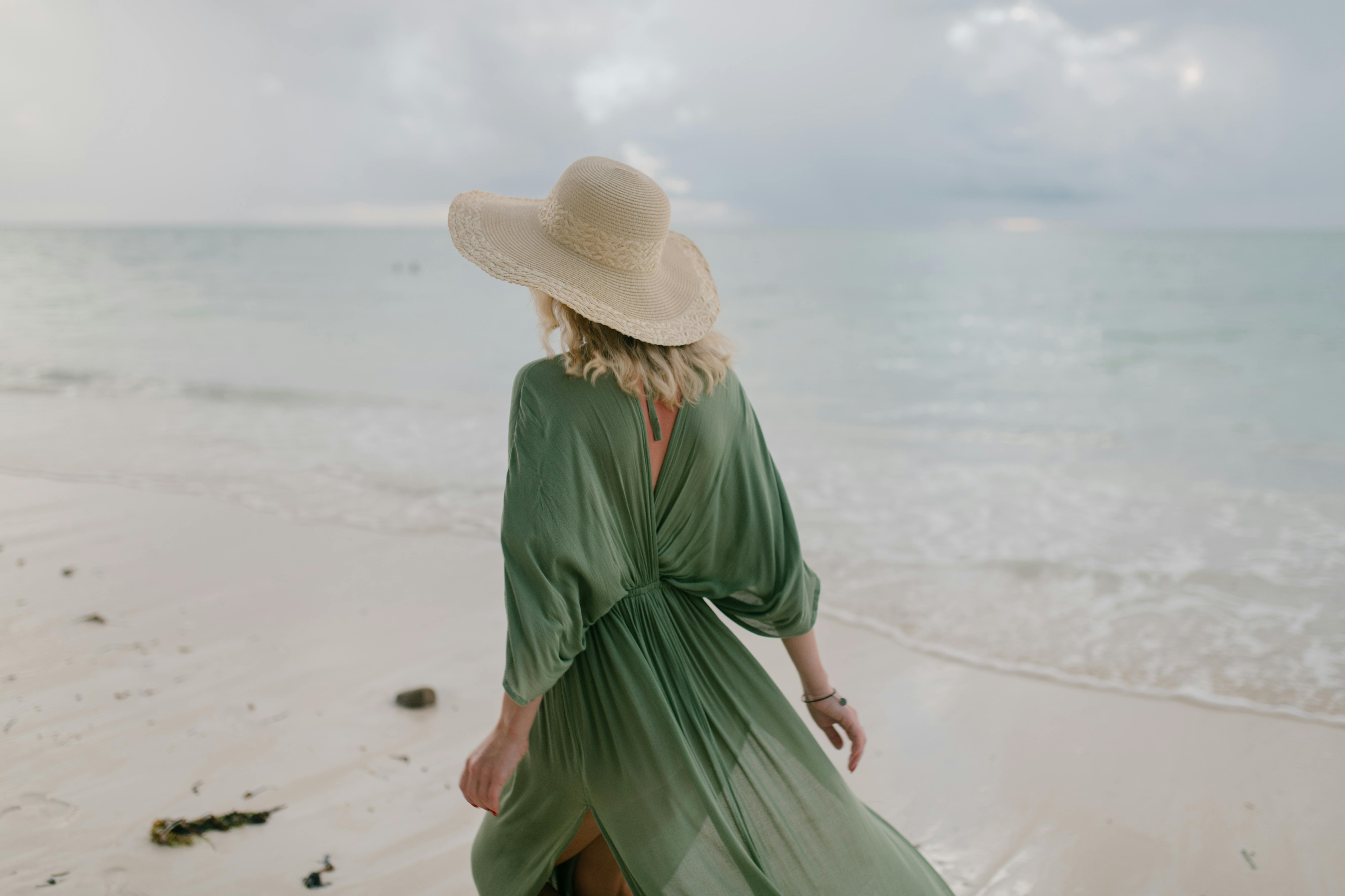 Woman walking in morning sunlight for better sleep